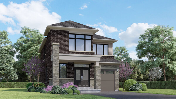 The Huron new home model plan at the Everwell by Sorbara in Barrie