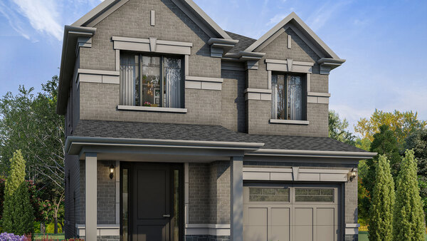 The Clover new home model plan at the Homeward Hills by Sorbara in Oshawa