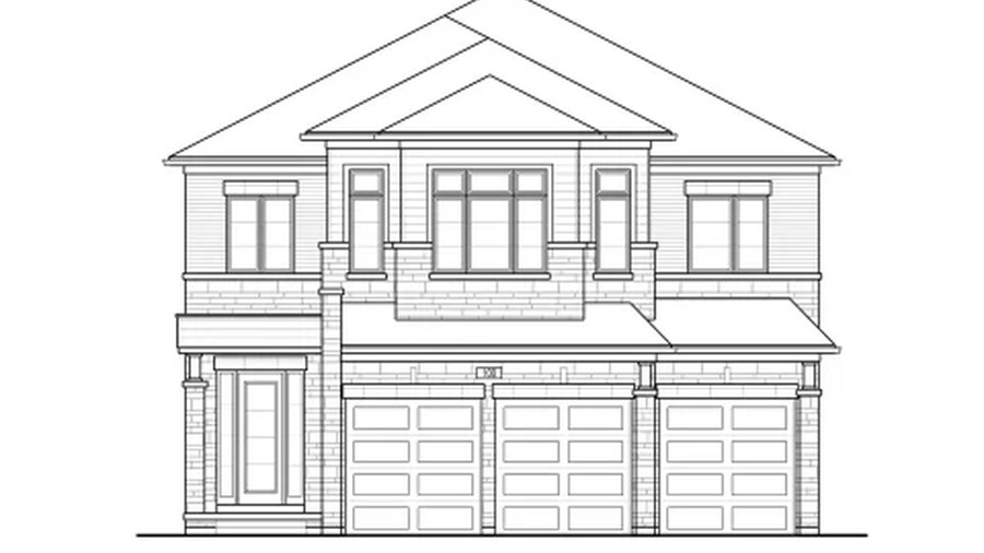 Riviera 7 Elev. 3 floor plan at Bayview Trail by Starlane Home Corporation in Aurora, Ontario