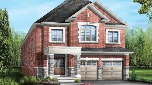 The Seville 4 Elev. 1 new home model plan at the Bayview Trail by Starlane Home Corporation in Aurora