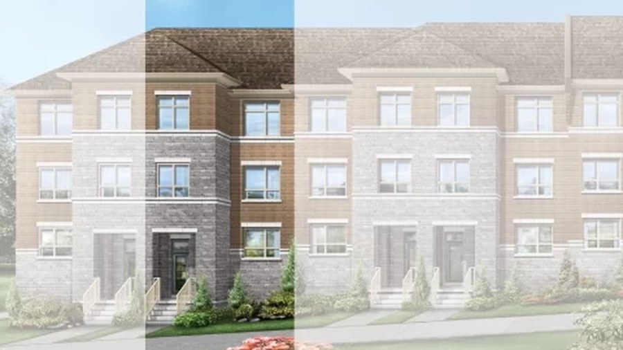 Coral 1 Elev. 1 floor plan at Camden Crossing by Starlane Home Corporation in Richmond Hill, Ontario