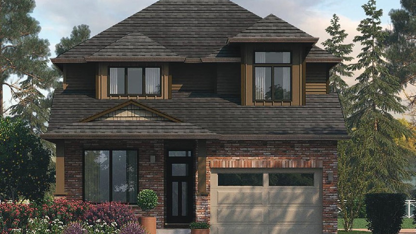 Abbey 4 floor plan at Hopewell Crossing by Thomasfield Homes Limited in Breslau, Ontario