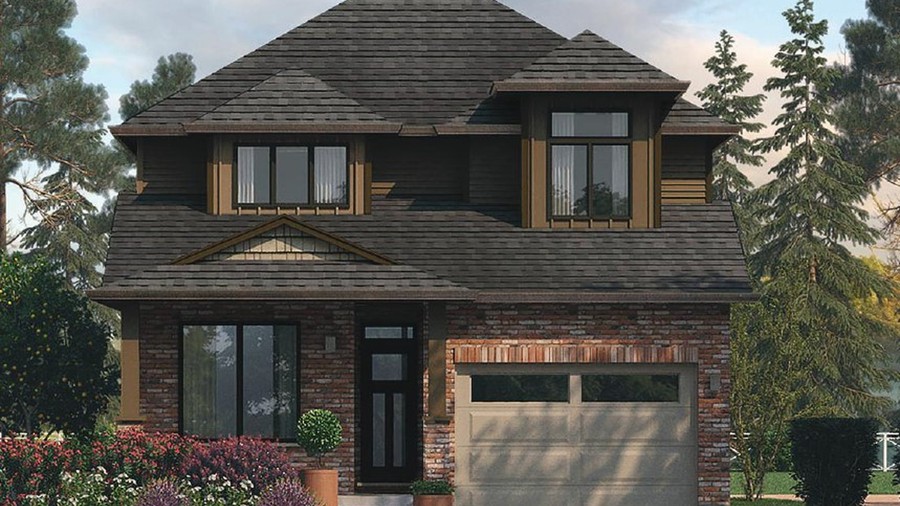 The Abbey 4 new home model plan at the Hopewell Crossing by Thomasfield Homes Limited in Breslau