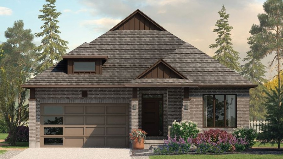 The Bellamy new home model plan at the Hopewell Crossing by Thomasfield Homes Limited in Breslau