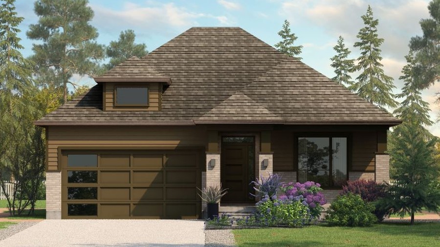 The Bradford new home model plan at the Hopewell Crossing by Thomasfield Homes Limited in Breslau