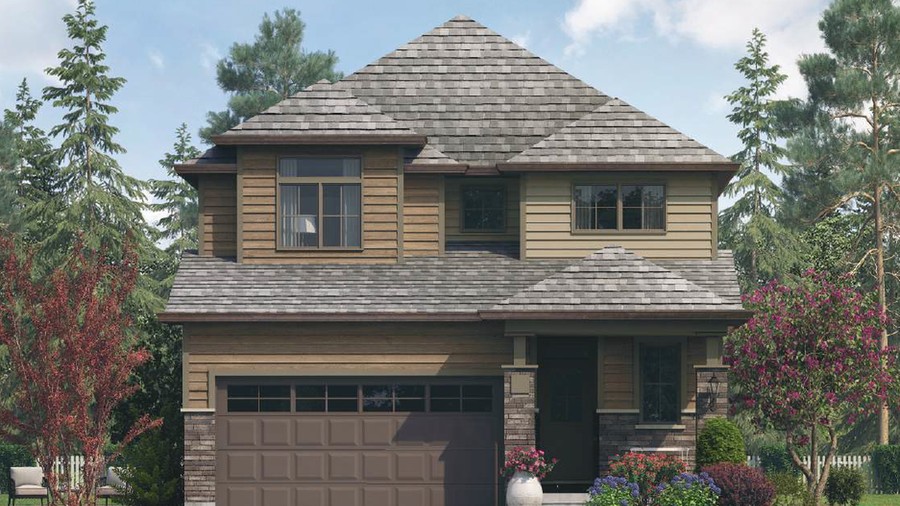 The Mayfield new home model plan at the Hopewell Crossing by Thomasfield Homes Limited in Breslau