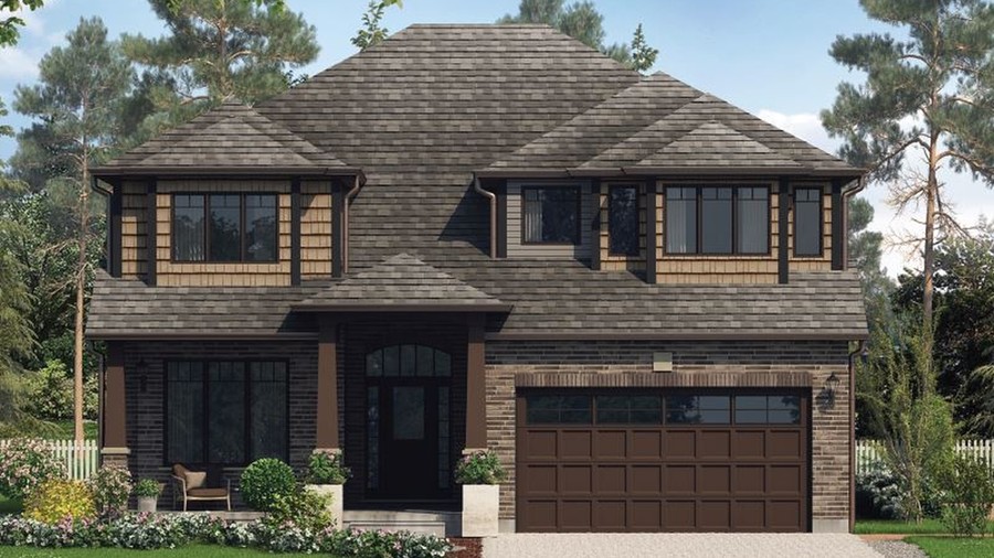 The Norfolk 4 new home model plan at the Hopewell Crossing by Thomasfield Homes Limited in Breslau