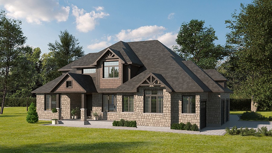 The Acadia new home model plan at the Ospringe Highlands by Thomasfield Homes Limited in Ospringe