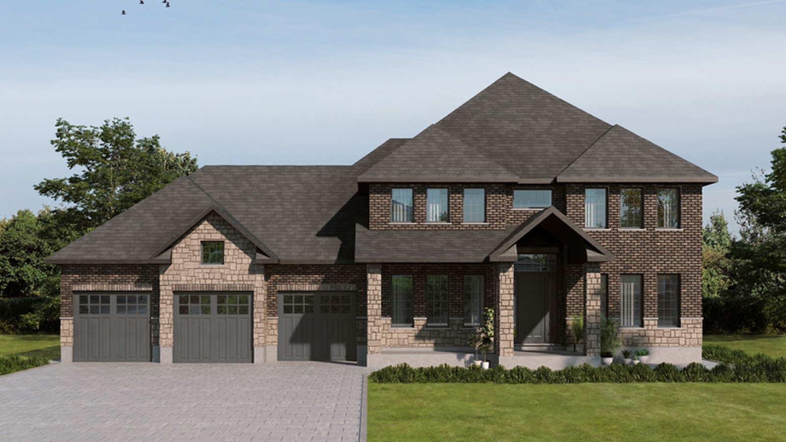 Courtenay floor plan at Ospringe Highlands by Thomasfield Homes Limited in Ospringe, Ontario