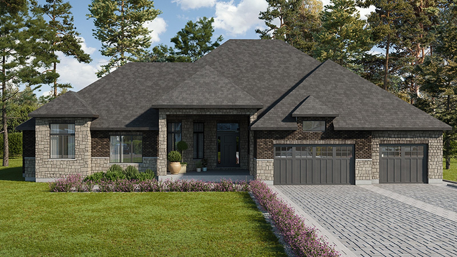 Edgemont floor plan at Ospringe Highlands by Thomasfield Homes Limited in Ospringe, Ontario