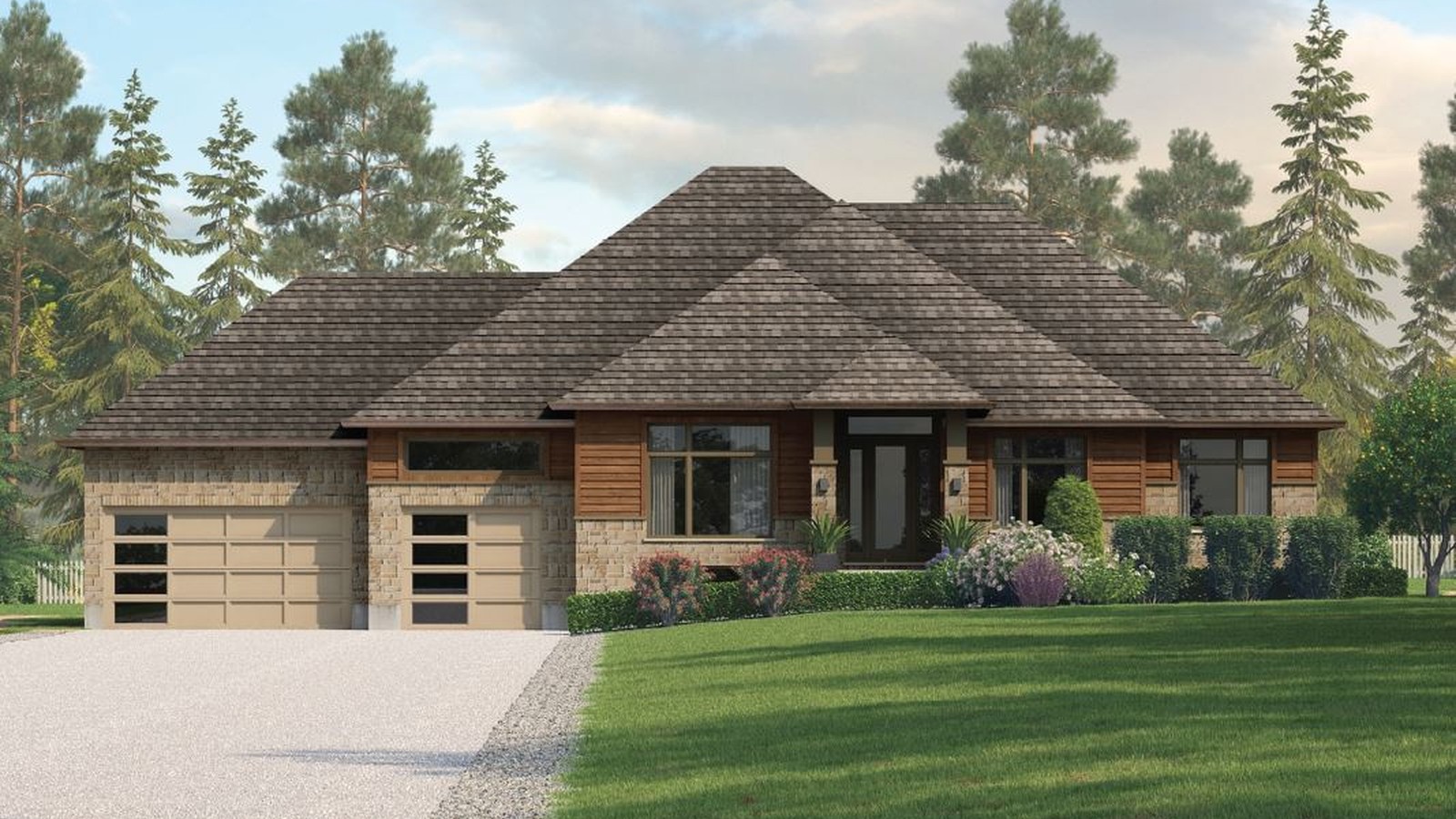 Ironwood floor plan at Ospringe Highlands by Thomasfield Homes Limited in Ospringe, Ontario