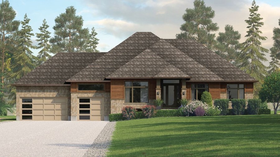 The Ironwood new home model plan at the Ospringe Highlands by Thomasfield Homes Limited in Ospringe