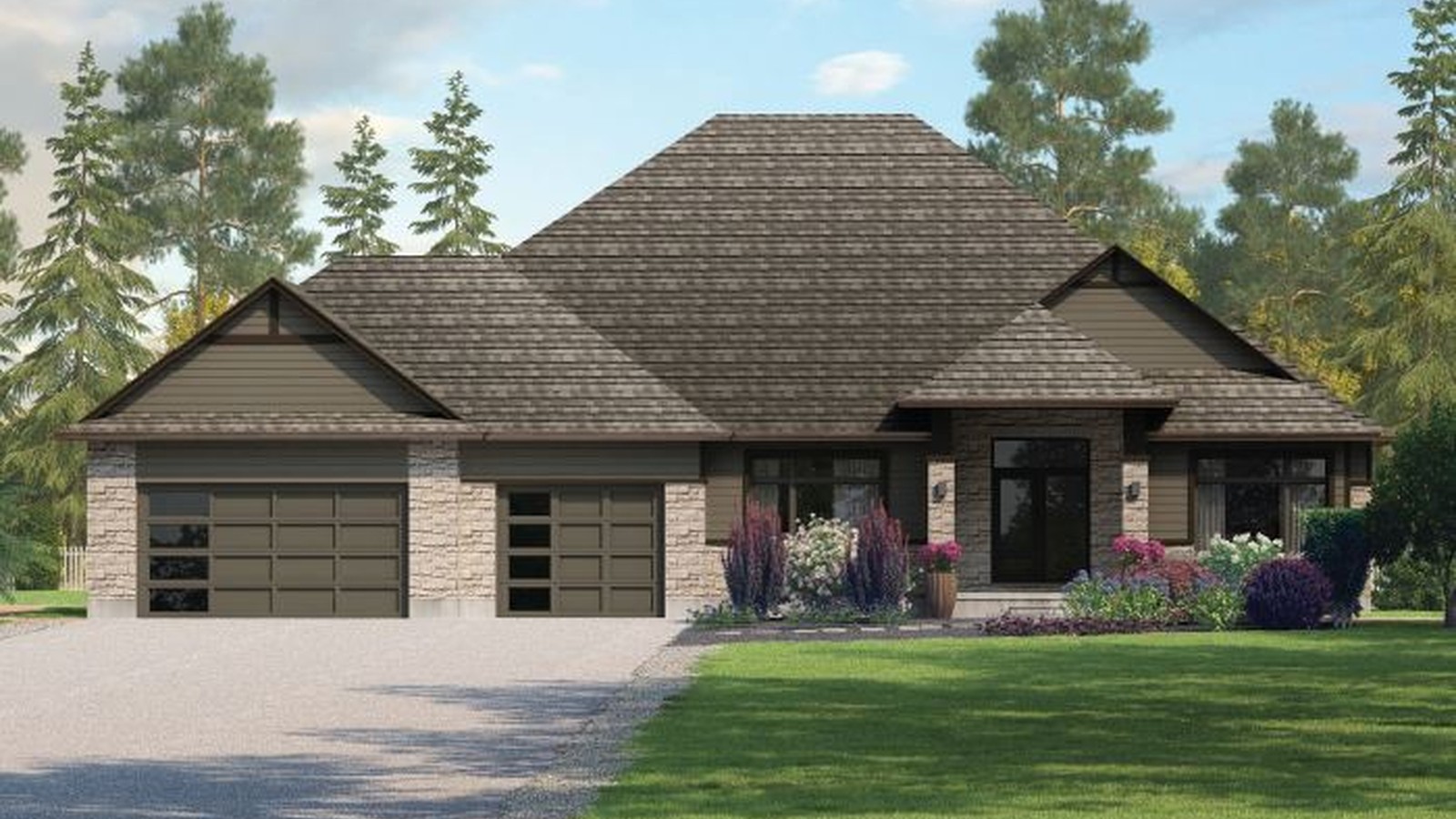 Silverwood floor plan at Ospringe Highlands by Thomasfield Homes Limited in Ospringe, Ontario