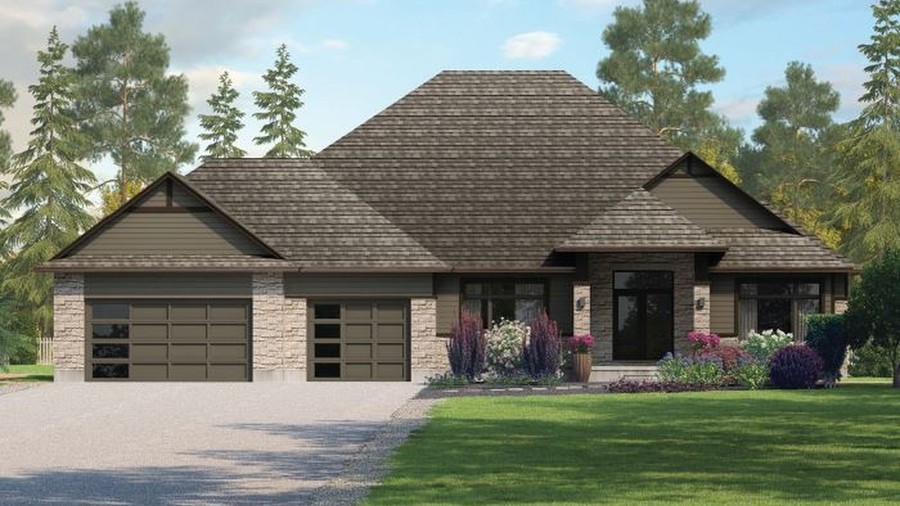 The Silverwood new home model plan at the Ospringe Highlands by Thomasfield Homes Limited in Ospringe
