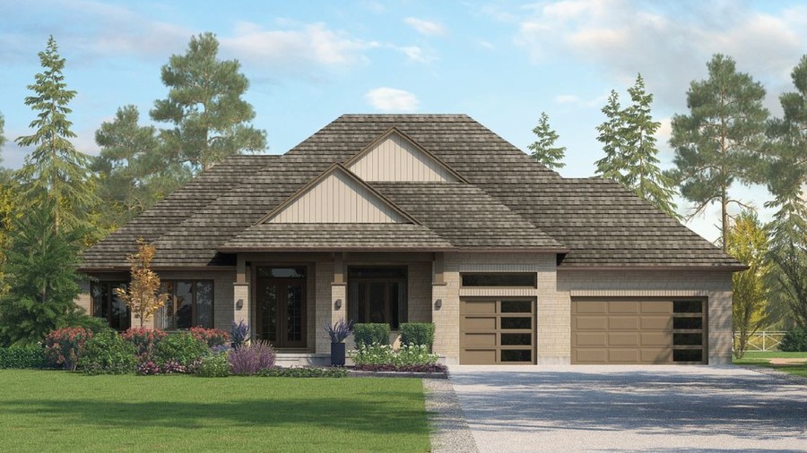 The Stonehaven new home model plan at the Ospringe Highlands by Thomasfield Homes Limited in Ospringe