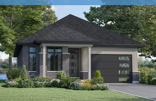 The Canadiana new home model plan at the WaterCrest at Hunters Pointe by Lucchetta Homes in Welland