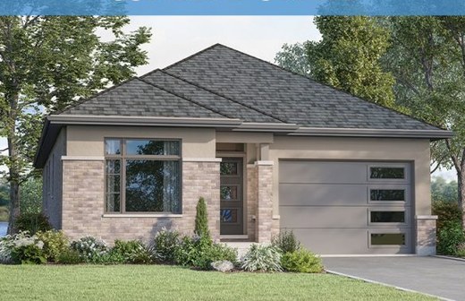 The Niagara new home model plan at the WaterCrest at Hunters Pointe by Lucchetta Homes in Welland