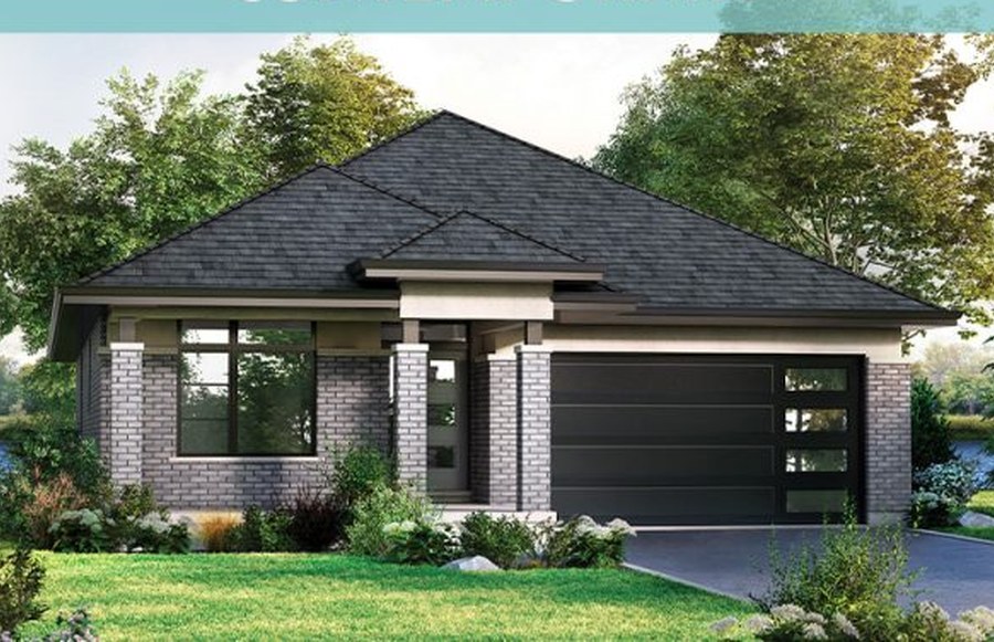 Erie floor plan at WaterCrest at Hunters Pointe by Lucchetta Homes in Welland, ON