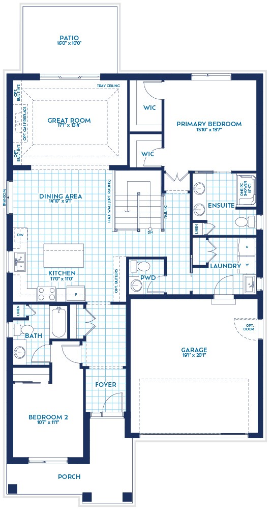 Erie II by Lucchetta Homes floor plan