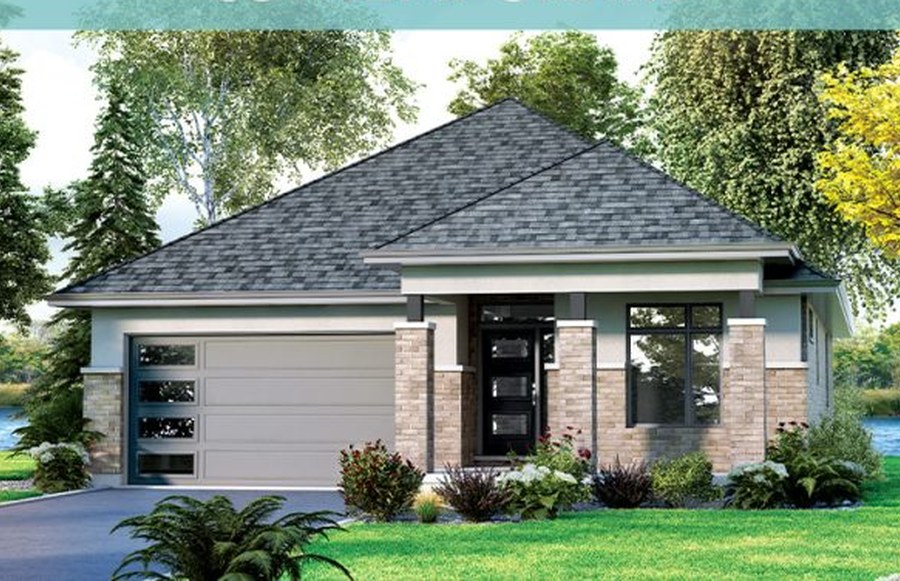 Simcoe floor plan at WaterCrest at Hunters Pointe by Lucchetta Homes in Welland, ON